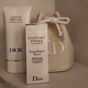 Dior Capture Serum & La Mousse & Bag